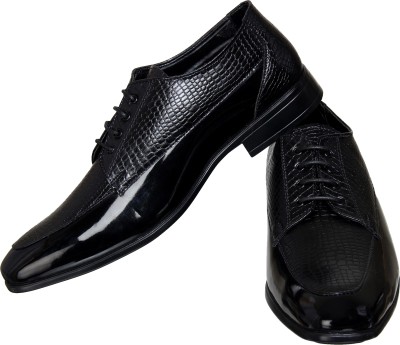 

Zapatoz Men's Black Formal Derby Shoes Derby For Men(Black