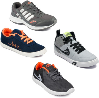 

Asian Men Casual & Running Shoes Combo Pack of 4 Casuals For Men(Multicolor