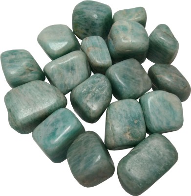 

Aldomin Amazonite Heaing Crystal Tumbled Stone (100 Gram) Decorative Showpiece - 2 cm(Crystal, Green)