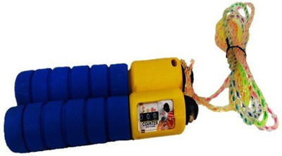 

Smart skipping rope counter blue 95 Freestyle Skipping Rope(Blue, Yellow, Length: 241 cm)