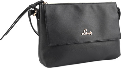 

Lavie Women Casual Black PU Sling Bag