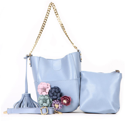 

Norman Todd Women Evening/Party Blue PU Hand-held Bag
