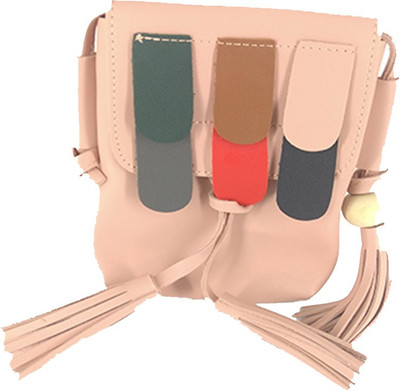 

BAEnagari Women Casual Pink PU Sling Bag