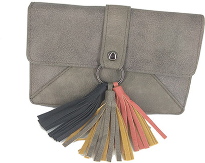 

BAEnagari Women Casual Grey PU Sling Bag