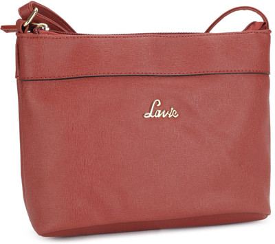 

Lavie Women Casual Orange PU Sling Bag