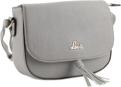 

Lavie Women Casual Grey PU Sling Bag