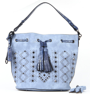 

Norman Todd Women Casual Blue Rexine Hand-held Bag