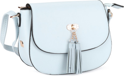 

AND Women Casual Blue PU Sling Bag