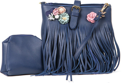 

Norman Todd Women Casual Blue PU Sling Bag