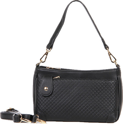 

Norman Todd Women Casual Black PU Hand-held Bag