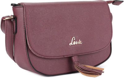 

Lavie Women Casual Purple PU Sling Bag