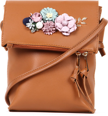 

Norman Todd Women Casual Brown PU Sling Bag