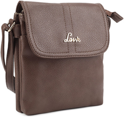 

Lavie Women Casual Brown PU Sling Bag