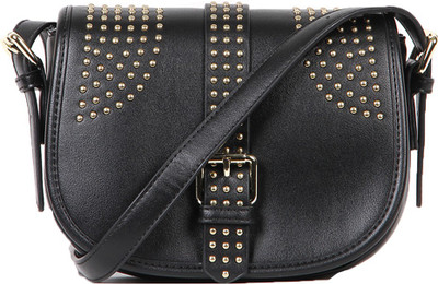 

Norman Todd Women Casual Black PU Sling Bag