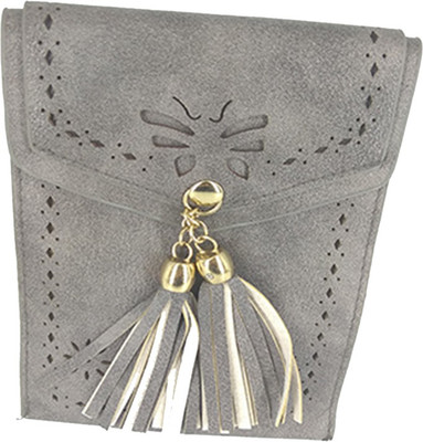 

BAEnagari Women Casual Grey PU Sling Bag