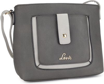 

Lavie Women Casual Grey PU Sling Bag
