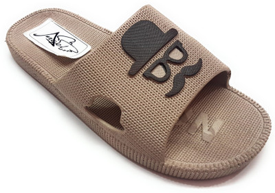 

Angel Fashion Moustache Slipper Slides, Light brown