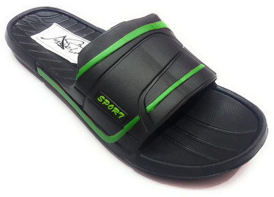 

Angel Fashion SS Sport Slipper Slides, Black