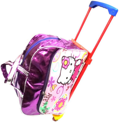 

VShine Pull along Kids Travel Luggage Trolley Bag for girls Pink Small Travel Bag - Medium(Purple)