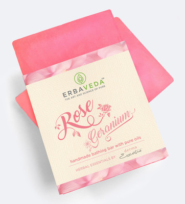

Erbaveda ROSE GERANIUM HANDMADE SOAP (PACK OF 2)(100 g, Pack of 2)
