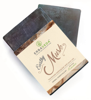 Erbaveda Earthy musk handmade soap ( pack of 2)(100 g, Pack of 2)
