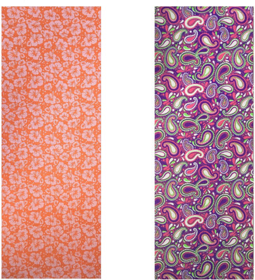 

Vritraz Printed, Extra Thick, Premium, Eco Safe, Non Slip With Free Carry Bag OrangeFlower WaterDrop (Pack of 2) Orange 6 mm Exercise & Gym Mat, Multicolor