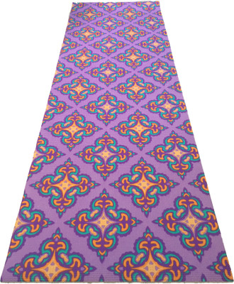 

Vritraz Printed, Extra Thick , Premium Eco Safe, Non Slip, with Carry Bag Purple 6 mm Yoga Mat