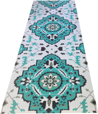

Vritraz Printed, Extra Thick , Premium Eco Safe, Non Slip, with Carry Bag Green 6 mm Yoga Mat