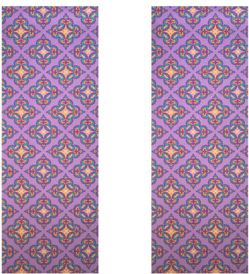 

Vritraz Printed, Extra Thick, Premium, Eco Safe, Non Slip With Free Carry Bag PurplePattern PurplePattern (Pack of 2) Purple 6 mm Exercise & Gym Mat, Multicolor