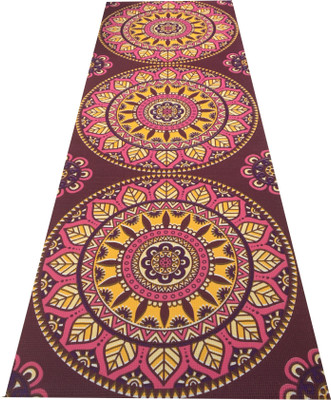 

Vritraz Printed, Extra Thick, Premium Eco Safe, Non Slip, Free Carry Bag Maroon 6 mm Yoga Mat