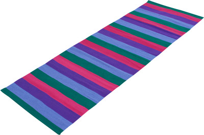 

Ryan Handwoven Yoga Mat Multicolor 3 mm Yoga Mat, Blue;red;violet