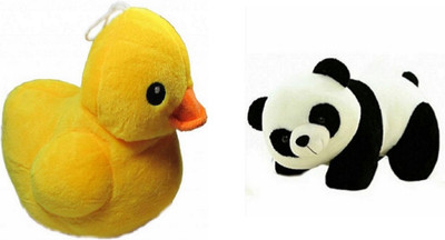 

Shopfloor.XYZ Duck and imported PANDA Soft Toy (26 cm) - 26 cm(Multicolor)