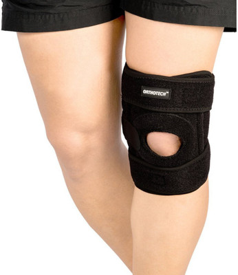 

Orthotech Open Patella Knee Support with Stays Knee Support (Free Size, Black)