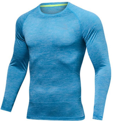 ZESTEEZ Solid Men Round Neck Blue T-Shirt