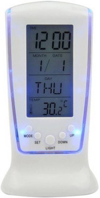 Mnr enterprises Digital White Clock