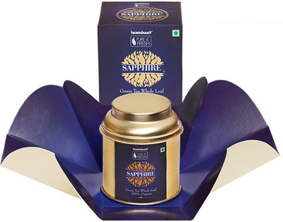 

Healthbuddy Sapphire Organic Whole Leaf Green Tea, 25 gm Unflavoured Green Tea Box(25)