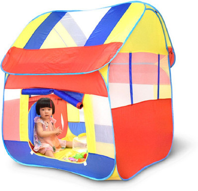

Orange Creation Tent for Kids, Polyester Nylon Pop Up for Indoor/Outdoor Fun, Promotes Creativity / Imagination / Early Learning Tent - For 1 person(Blue)