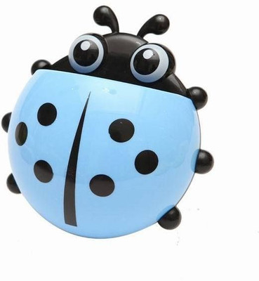 

UNTOLD Cute Ladybug Insect Toothbrush Holder Wall Suction Bathroom Sets Toiletries Tooth Brush Container Sucker Ladybird Storage Box - BLUE COLOR Plastic Toothbrush Holder(Blue, Wall Mount)