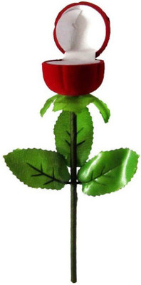 

huskey Ring Rose Holder1 Ring Stand Vanity Box(Red)