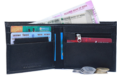 

goodhand Men Black Genuine Leather Wallet(6 Card Slots)