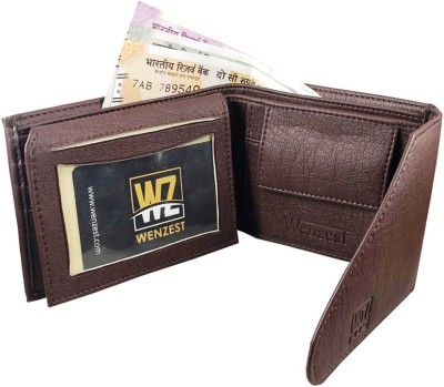 

Wenzest Men Brown Artificial Leather Wallet(3 Card Slots)