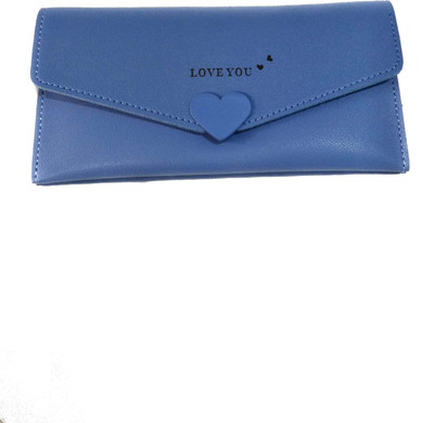 

VEA Girls Blue Artificial Leather Wallet(6 Card Slots)