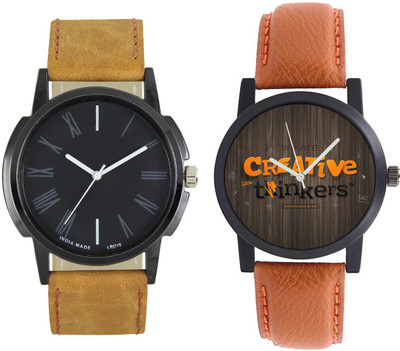 

CLOUDWOOD 19_CW34 Analog Leather Strap Dial Boy's Wrist Watch - For Men