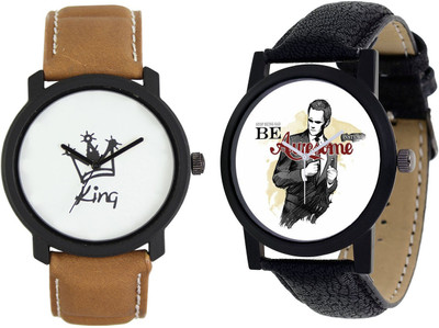 

CLOUDWOOD 18_CW39 Analog Leather Strap Dial Boy's Wrist Watch - For Men