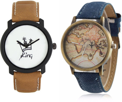 

CLOUDWOOD 18_CW22Blue Analog Leather Strap Dial Boy's Wrist Watch - For Men