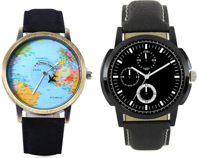 

Cloudwood 13_CW23Black Analog Designer Multi Dial Boy's Wrist Watch - For Men