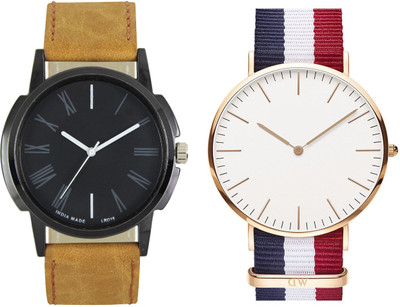 

CLOUDWOOD 19_CW33 Analog Leather Strap Dial Boy's Wrist Watch - For Men