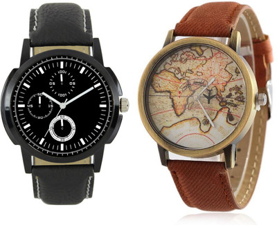 

Cloudwood 13_CW22Brown Analog Designer Multi Dial Boy's Wrist Watch - For Men