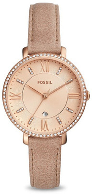 

Fossil ES4292 Jacqueline Three-Hand Date Sand Leather Watch Watch - For Women