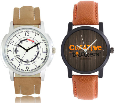 

CLOUDWOOD 17_CW34 Analog Leather Strap Dial Boy's Wrist Watch - For Men